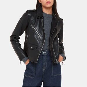NWT Whistles Agnes Leather Jacket